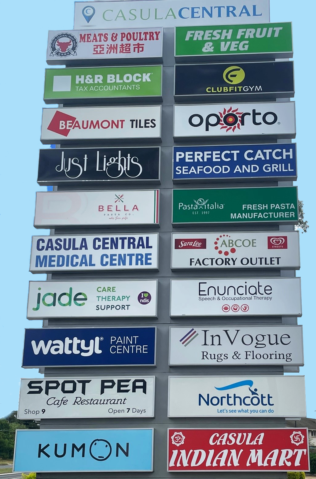 Casula Central exterior signage