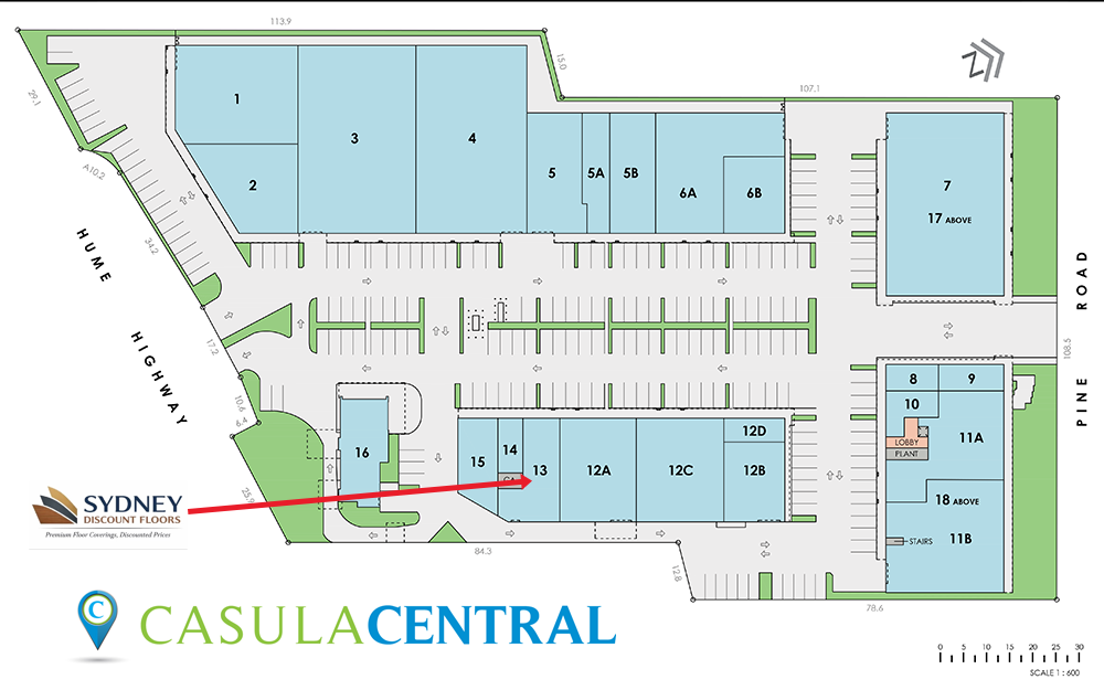 Sydney Discount Floors Centre Map